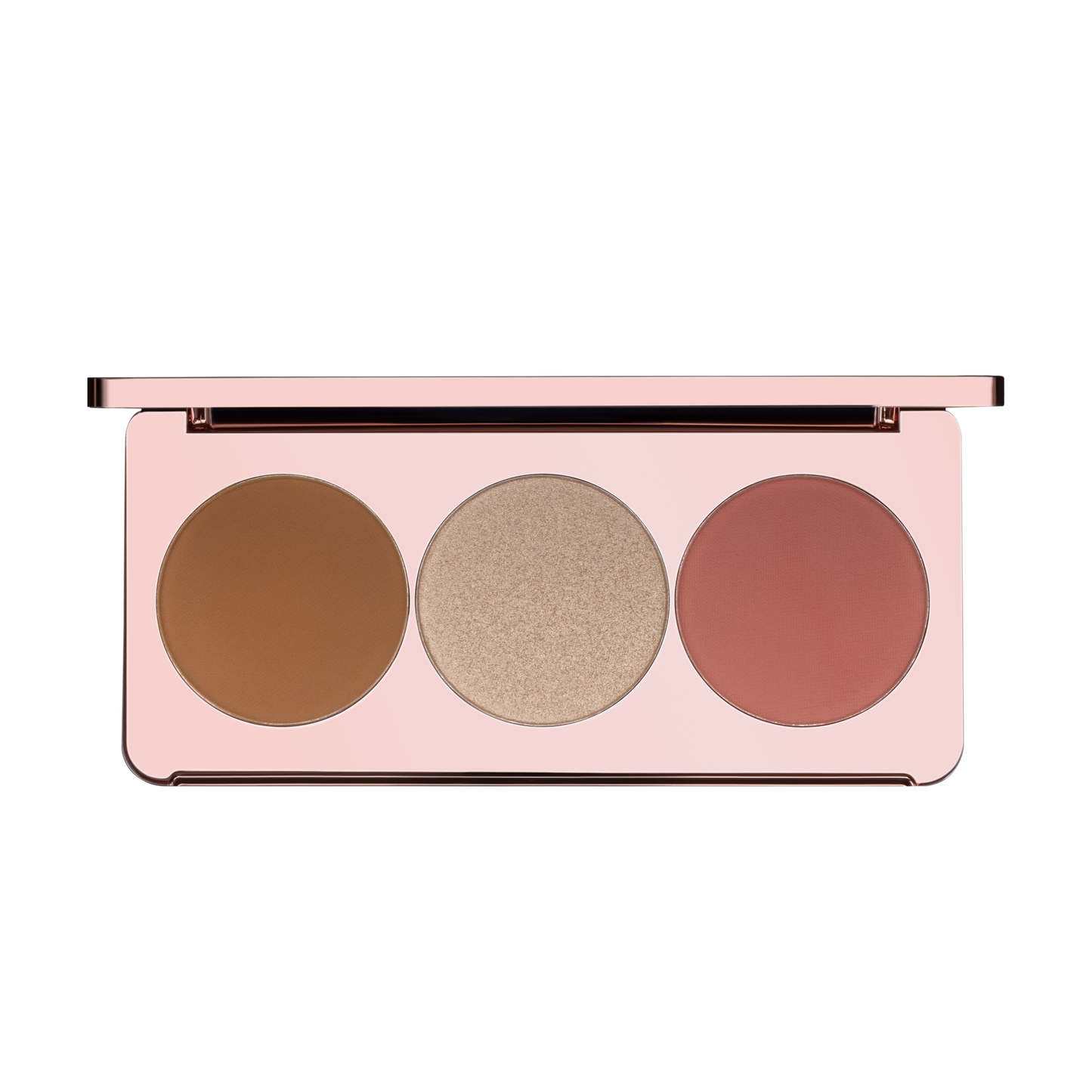 Trio Highlighter Palette DEW ROSE 01